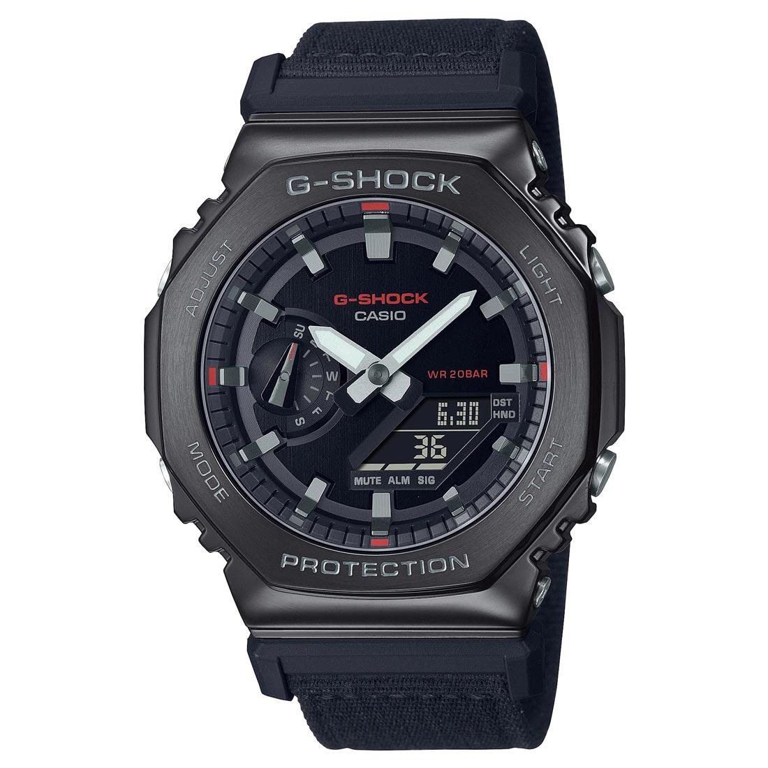 G-Shock Metal Clad Fabric Band Watch GM-2100CB-1A