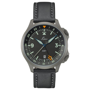 Laco Pilot Frankfurt GMT Schwarz 862120.2