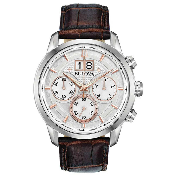 Bulova Classic Chronograph 44mm Watch 96B309