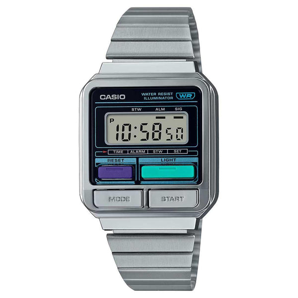 Casio Vintage Series Silver Watch A120WE-1A