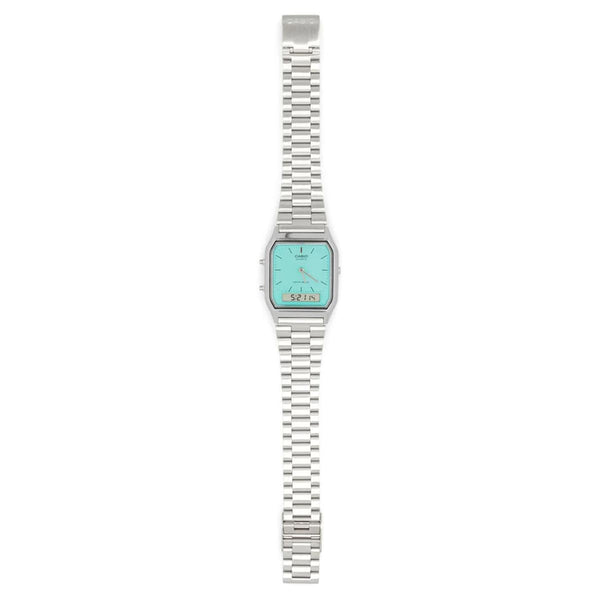 Casio Vintage turquoise blue Watch AQ-230A-2A2