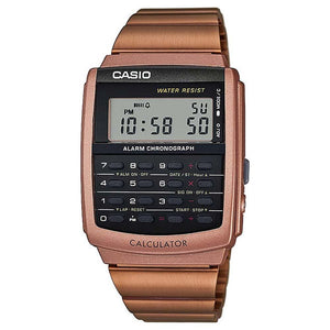 Casio Vintage Calculator Digital Rose Gold Watch CA-506C-5