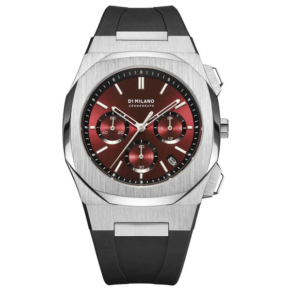 D1 Milano Chronograph Burgundy 41.5mm Watch D1-CHRJ03