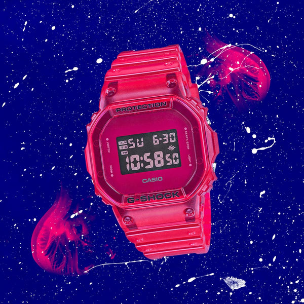 G-Shock Skeleton Red Jelly DW-5600SB-4