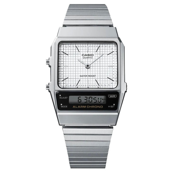 Casio Vintage Series Silver White Watch AQ-800E-7A