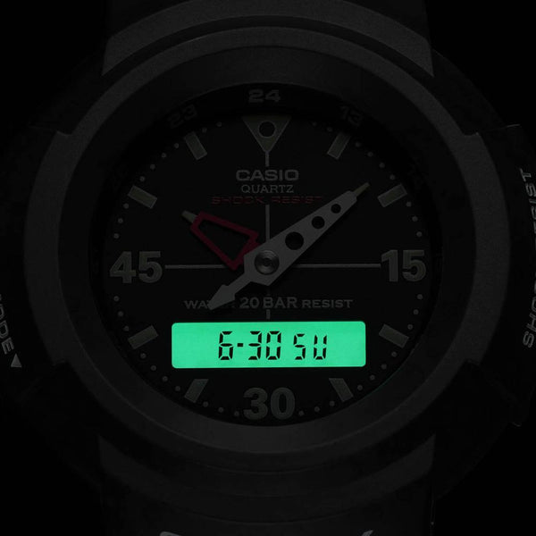 G-Shock Classic Series Black Out Watch Light AW-500BB-1E