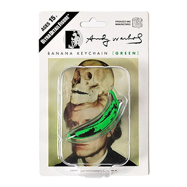 Medicom Toy Andy Warhol Banana Green Keychain