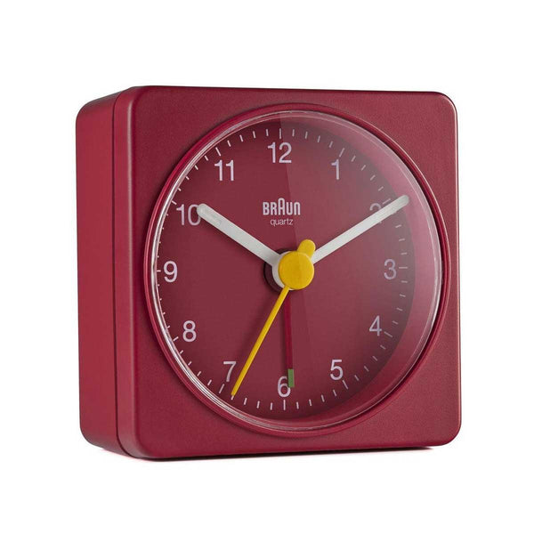 Braun Classic Red Travel Alarm Clock BC02R