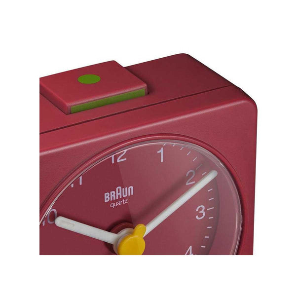 Braun Classic Red Travel Alarm Clock BC02R