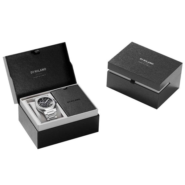 D1 Milano Skeleton 41.5mm Silver Watch D1-SKBJ10