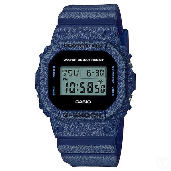 G-Shock Denim Pattern Watch DW-5600DE-2 - Scarce & Co