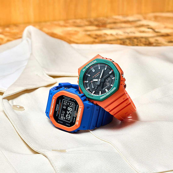 G-Shock Spirit Blue Orange Colors Watch DW-5610SC-2