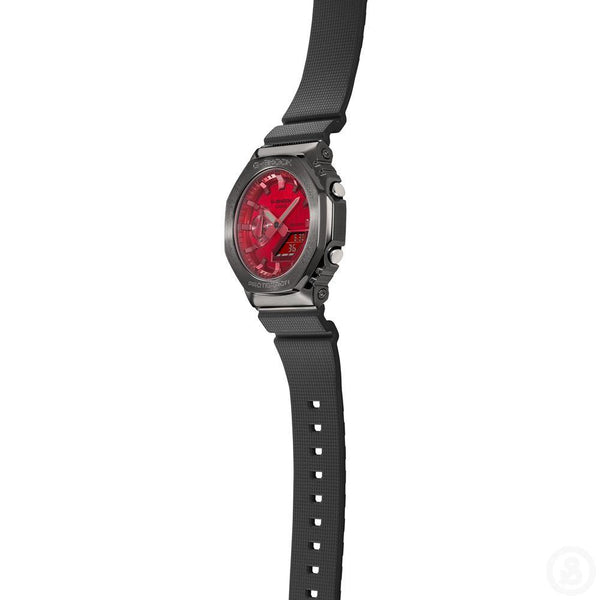 G-Shock Metal Clad Red Watch GM-2100B-4A