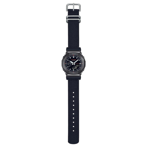 G-Shock Metal Clad Black Fabric Band Watch GM-2100CB-1A