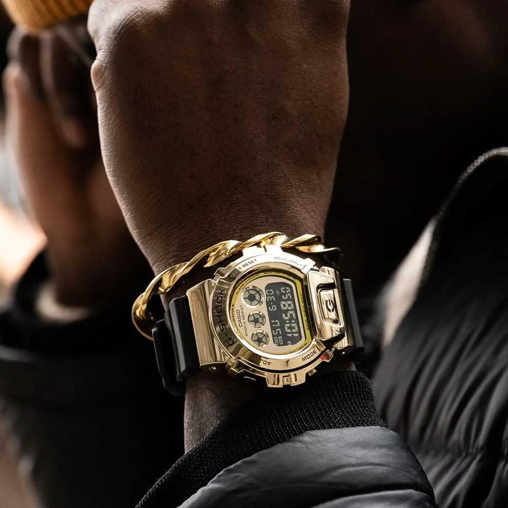 G-Shock Metal Bezel Gold Black Watch GM-6900G-9