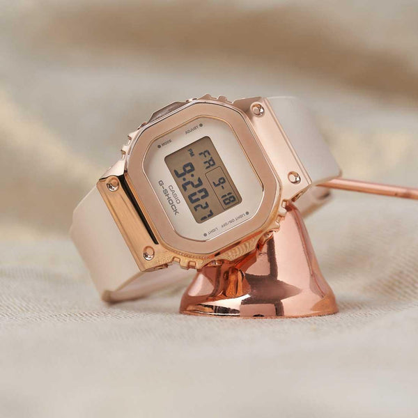 G-Shock Metal Clad Pink Gold Watch GM-S5600PG-4