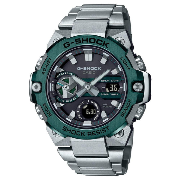 G-Shock G-Steel Green Bezel Watch GST-B400CD-1A3