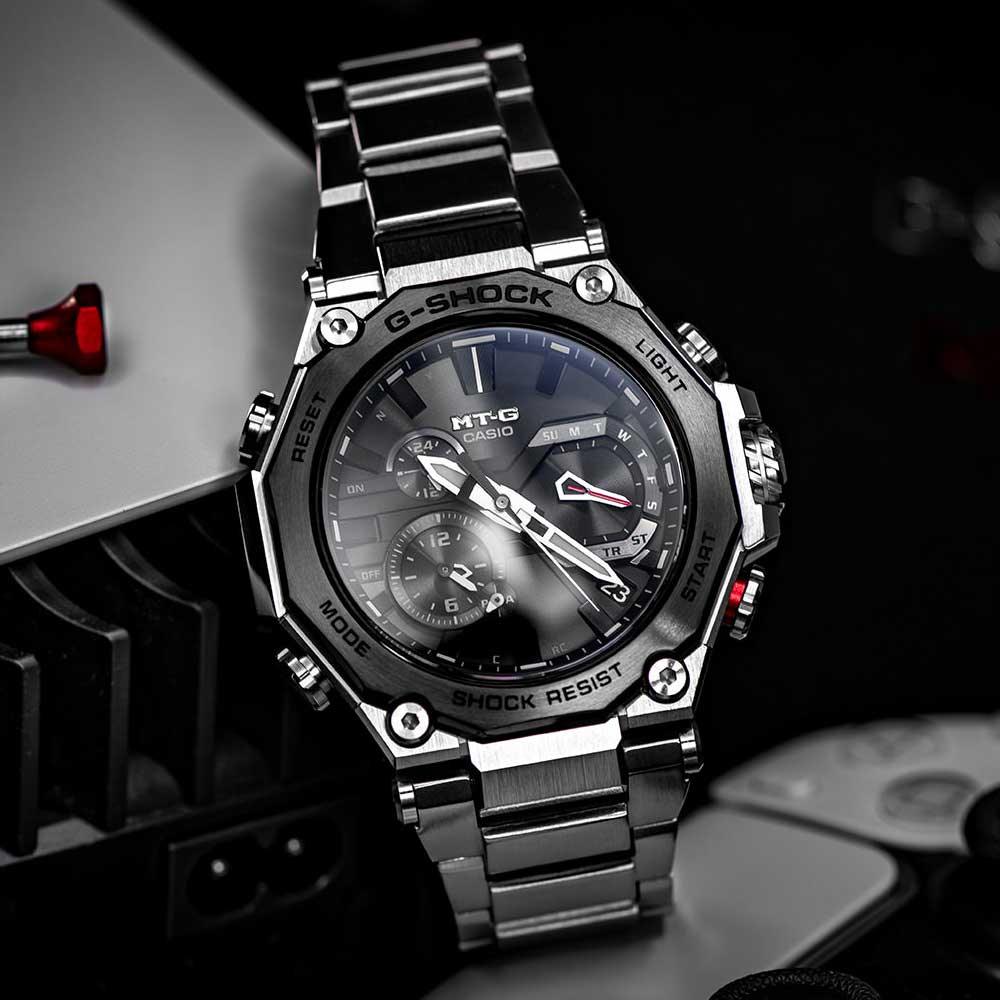 G-Shock MT-G Silver Watch MTG-B2000D-1A