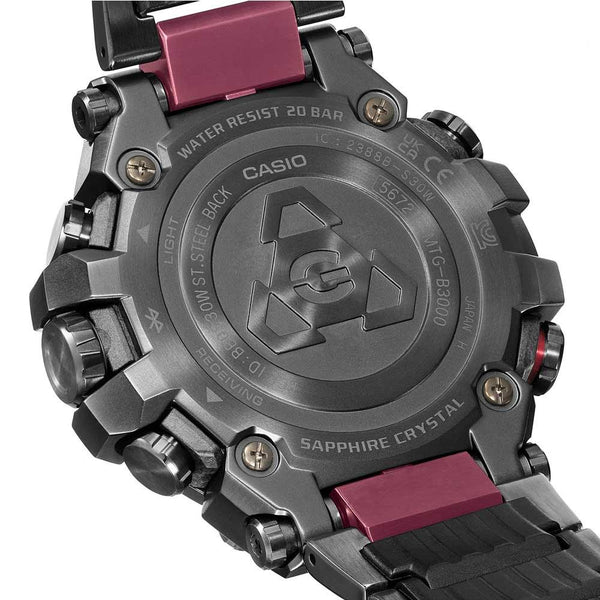 G-Shock MT-G Premium Grey Red Watch MTG-B3000BD-1A