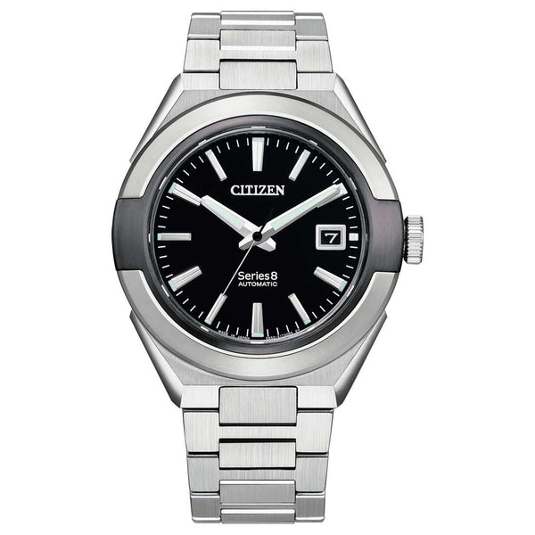 Citizen Series 8 Automatic 41mm Silver Black Watch NA1004-87E