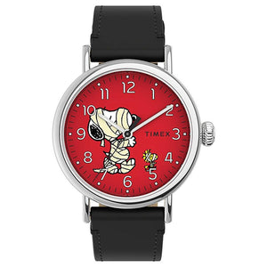 Timex x Snoopy & Woodstock Mummies Halloween Watch TW2U86000