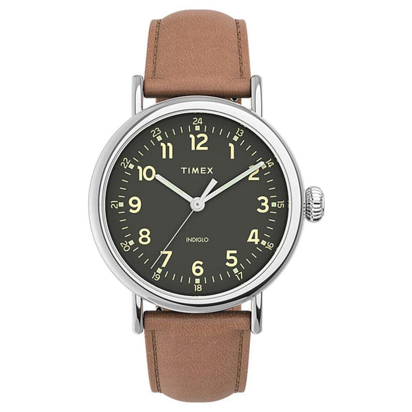 Timex Standard 40mm Leather Strap Watch TW2V27700