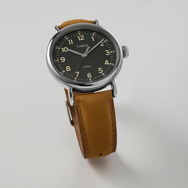 Timex Standard 40mm Leather Strap Watch TW2V27700