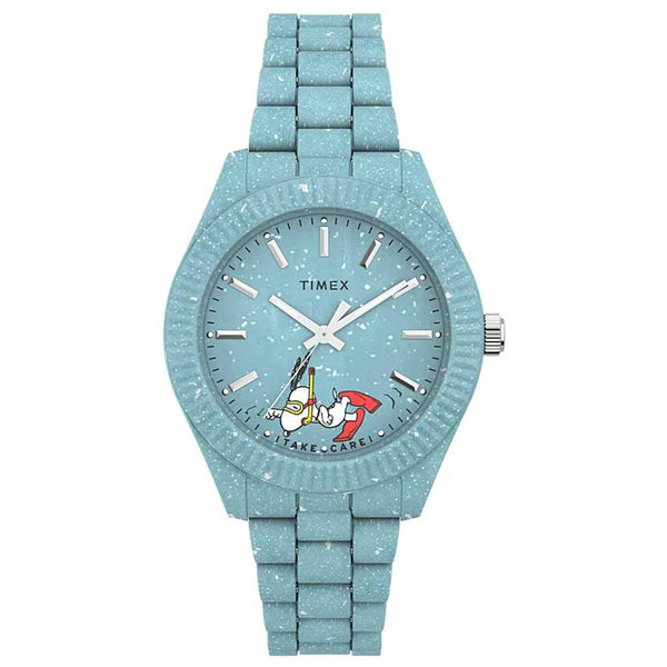 Timex Waterbury Ocean Snoopy 37mm Blue Watch TW2V53200