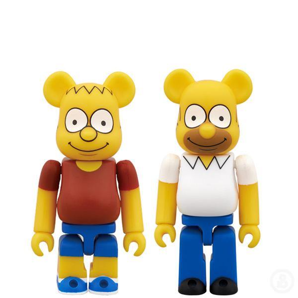 Bearbrick The Simpsons Bart & Homer 100% - Scarce & Co