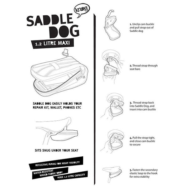 Knog Saddle Dog Bicycle Bag - Scarce & Co